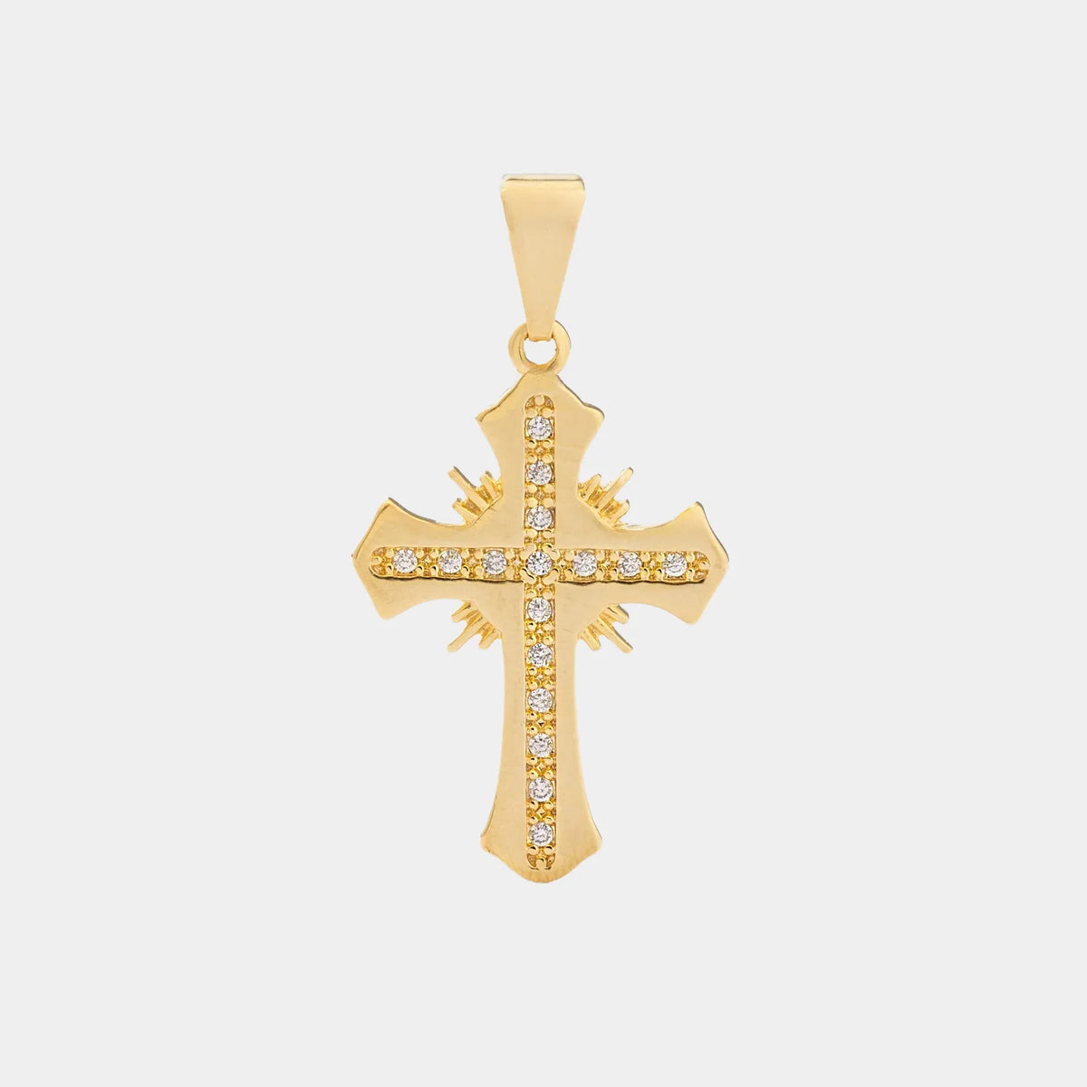 D Cruz Sagrada Circonias Cristal